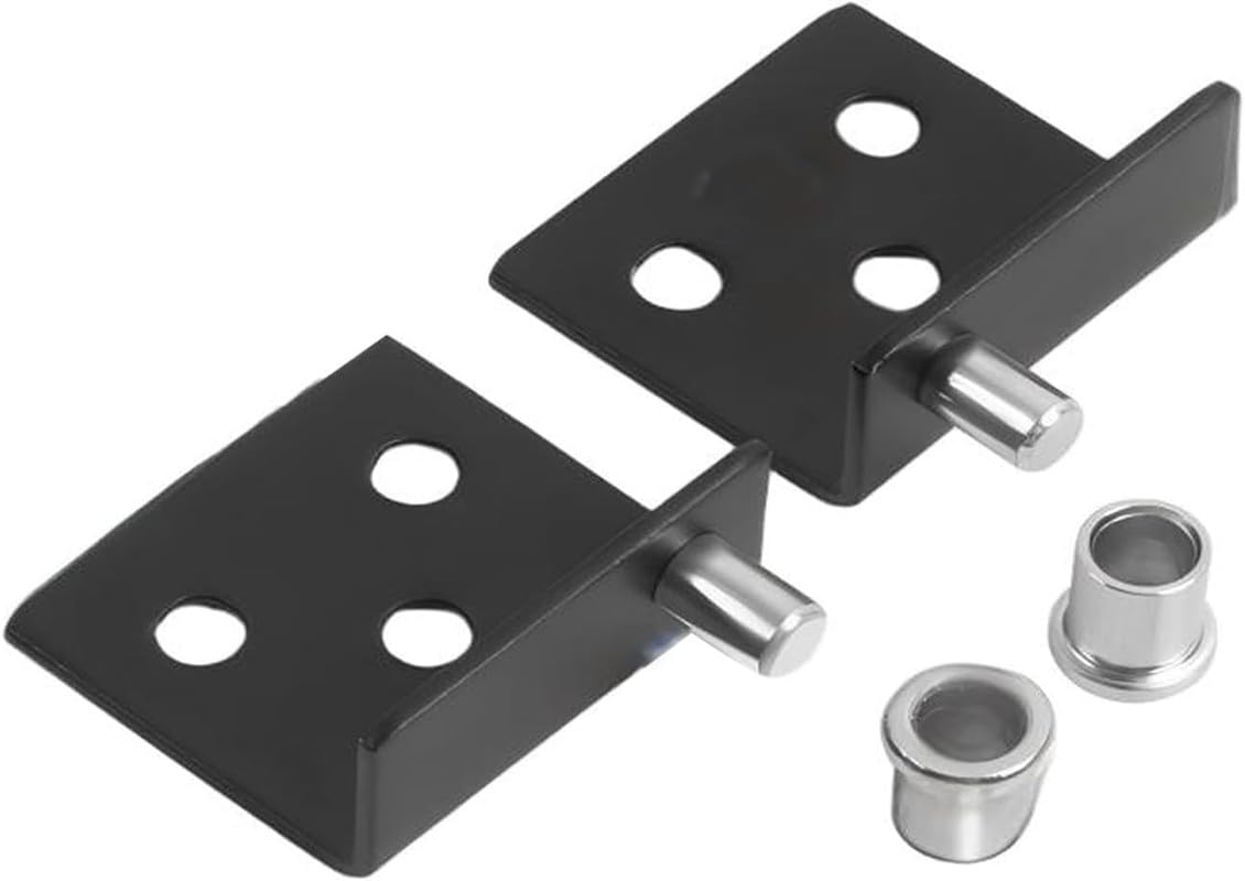 One Pair Black Stainless Steel Door Pivot Hinge for Wooden Doors Mute Concealed Rotating Door Hinge for Cabinet