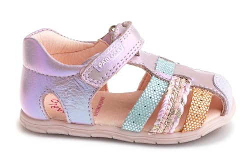 Sandales Pablosky Zig 051468 pour enfant en cuir bleu