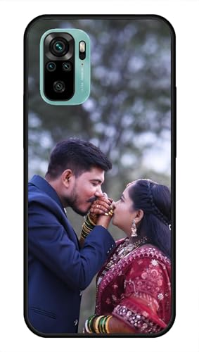 Image of NDCOM for Customised Redmi Note 10, 10S, 11SE Back Cove DIY Personalised Photo Design | Customized Gift Custom Text Name Printed Glass Case