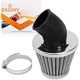QAZAKY 38mm 39mm 40mm 1.5inch Filter 45 Degree Angled for 50cc 70cc 90cc 110cc 125cc 150cc 200cc ATV Quad Scooter Gokart Moped Chopper Pit Dirt Pocket Mini Super Bike GY6 1.5in