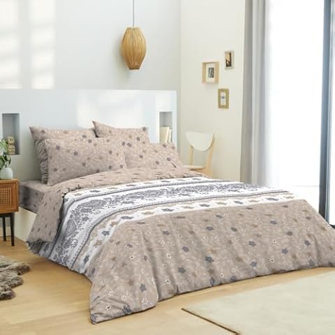 UNIVERSDECOR Reversible Duvet Cover Set for 160 x 200 cm Bed Cover