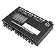 Tosuny 7-Band-Auto-Audio-Equalizer, Einstellbarer 7-Band-EQ-Autoverstärker-Grafik-Equalizer mit CD-AUX-Eingangswahlschalter, mit 6-Kanal-Stereo-Zusatzausgängen Vorne, Hinten und Subwoofer
