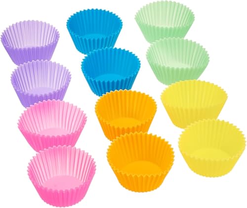Image of TAGPR Silicone Air Fryer Liners 8 Inch Round Reusable Basket with Ear Handles Non-Stick Heat Resistant Silicone Baking Tray Air Fryer Pot for Cooking & Oven Use (Combo 4)