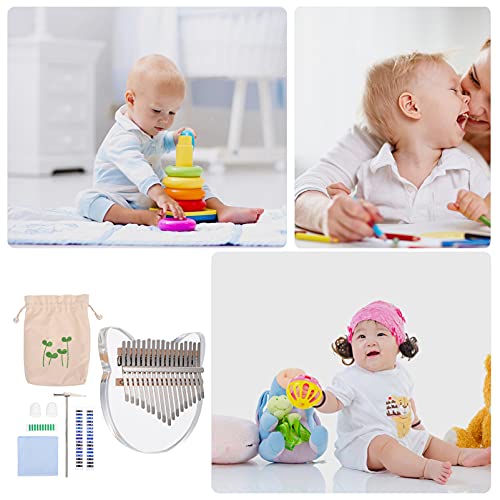 BIENKA 21 Touches Kalimba Pouce Piano Acrylique Transparent Mbira Doigt Piano Instrument de Musique Cadeaux for Enfants… - Les Beatles, Paul McCartney, John Lennon, RIngo Starr, George Harrison BIENKA 21 Touches Kalimba Pouce Piano Acrylique Transparent Mbira Doigt Piano Instrument de Musique Cadeaux for Enfants… – Image 5