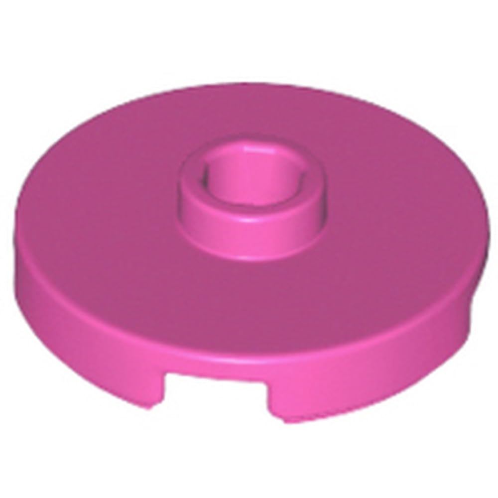LEGO Tile Round 2 x 2 with Open Stud, Part 18674 (Dark Pink, 10, count) โ image 1