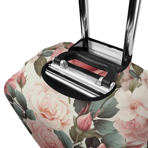 Luggage Cover Elastic Washable Suitcase Cover Dust-Proof Rose Floral Travel Luggage Cover Fashion Suitcase Protector Thickened Baggage Cover Fit 18-32 Inch Luggage M4