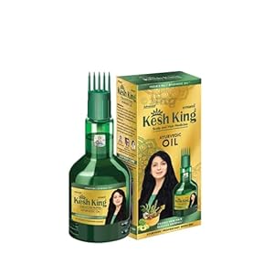 Kesh King Ayurvedic Hair Oil | Herbal Oil with Bhringraj & Amla | Enhance Hair Growth | Reduce Hairfall | Nourishes Scalp | Provides Long & Thick Hair | 10.14 Fl Oz/300ml