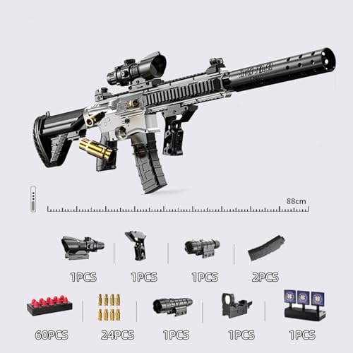 Spielzeug Pistole Erwachsene,Schaumstoff Soft Bullet Gun Spielzeug,Soft Bullet Gun M416,Schaumstoff Pistole,manuelles Nachladen,Soft Bullet Toy Gun Pistole für Erwachsenegeschenke
