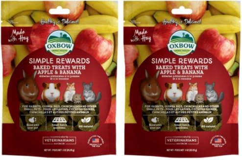 Oxbow Simple Rewards Apple Banana Treats, Timothy Hay Guinea Pig ...