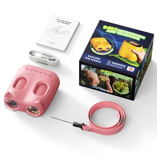 Prismáticos digitales infantiles ligeros con imágenes HD y USB 6
