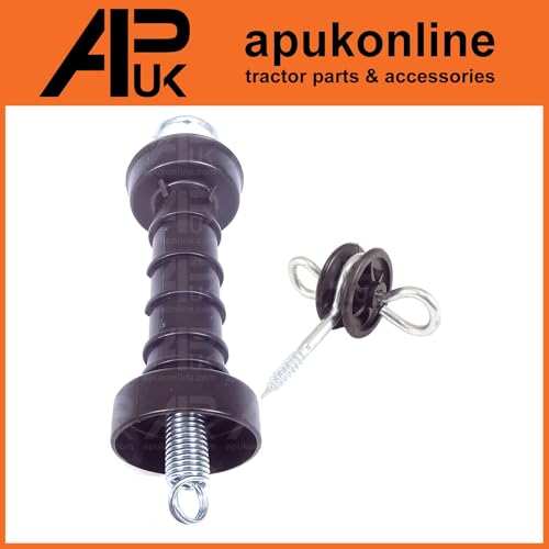 3x Electric Fence Gate Handle & 6x Insulators Kit Heavy Duty Pack Spring NEW - Image 4