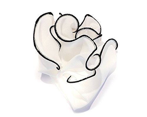 White Pocket Square, Black