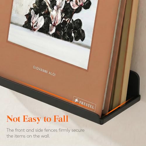 Image of Lifewit Acrylic Floating Shelves for Bathroom 14 inch Black, 4 Pack