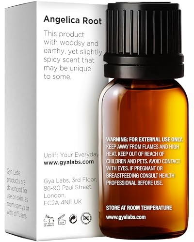 Image of 100% Pure Angelica Root Essential Oil - 0.34 Fl Oz - Angelica Root Oil for Hair, Skin, Diffuser, Aromatherapy & DIY Candle Making Scent