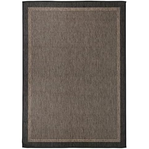 vidaXL Alfombra de Exterior de Tejido Plano 140x200 cm Marrón Oscuro Cover