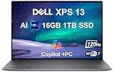 2025 Dell XPS 13 9345 Laptop, Copilot+ AI PC (13.4" FHD+ 120Hz, Qualcomm 8-Core Snapdragon X Plus, 16GB 8448MT/s RAM, 1TB SSD), Thin & Light, 27 Hours Battery Life, IR Webcam, Wi-Fi 7, Win 11 Pro