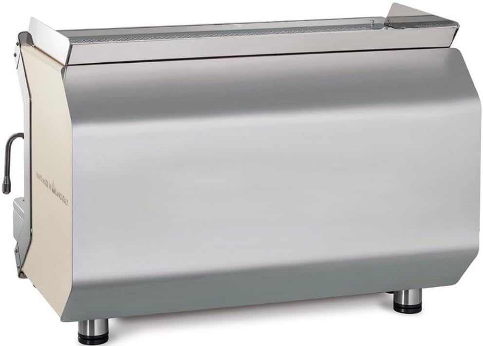 GENI2V-WHITE GENIALE Volumetric 2 Group Espresso Machine, White; Digital Display, Programmable Dosing, and Pressure Gauges; Perfect for Coffee Shops, Hotels, and Restaurants
