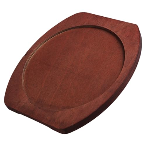 FONDOTIN 防?耐熱キャセトレイ 厚手天然木製鍋敷き 多機能テーブルマット キッチン用耐熱トレイ 小型鍋や食卓保護用