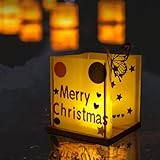 FuHigh DIY 10Pack 6“ Paper Floating Candle Lantern,Wooden Water Lanterns with Candles,Decor for Pool Parties (10, Lanterns with Candles)