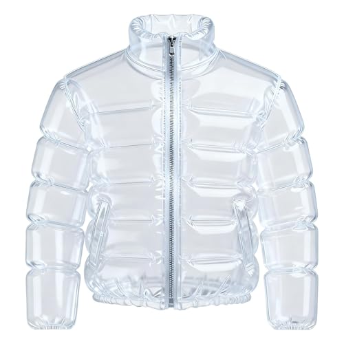 Duohropke Chaqueta de cerveza para hombre, transparente,
