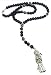 Acrylic Holy Death's Necklace, Rosary Style. Collar de la Santa Muerte de acrilico Estilo Rosario. Grim Reaper Y Style Necklace.
