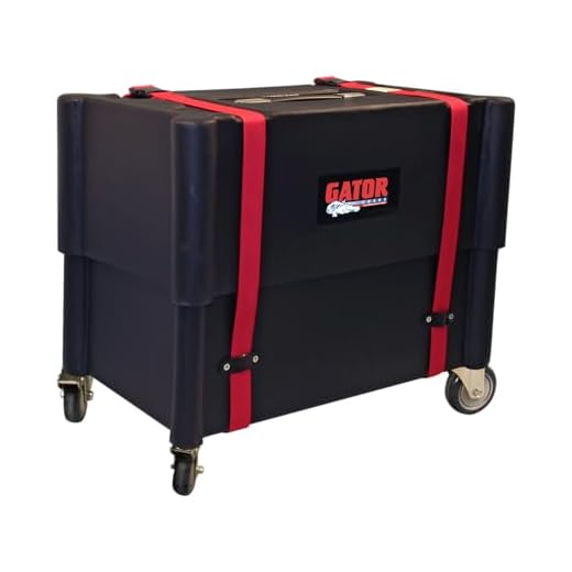 Gator Cases Molded Plastic Guitar Amp Transporter, and Stand, with Caster Wheels; Fits 1x12 Combo Amps (G-ROTO-112)