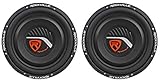 Rockville W12T4S2 12' Shallow Mount 1400w Peak/350w RMS CEA Compliant Car Subwoofers, 2-Ohm, 2-Piece