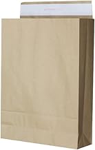 Logimart Large (A3 Size) Paper Bags with Sealing Tape, Thick 4.2 oz (120 g), Width 120.6 x Height 16.9 x Depth 3.9 inches (320 x 430 x 100 mm), Home Delivery, Kraft Bag, Yu-Packet, Kamibukuro Mercari,
