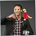 Imagen de TOYANDONA Muñeca de loro pirata suave juguete de pájaro pirata fiesta preferida regalos loro cactus adorable loro pirata en el hombro mi Ben habla cacatúa peluche cosplay niño
