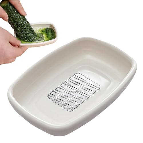 Lamiera per zenzero, piatto grattugia zenzero con raschietto, grattugia per formaggio domestico grattugia, trituratore per cipolle domestiche per wasabi, zenzero, aglio, formaggio, frutta