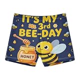 decor gift Costume da bagno per ragazzi It's My 3rd Bee Day Birthday, È il mio terzo compleanno per il giorno delle, 7-8 anni