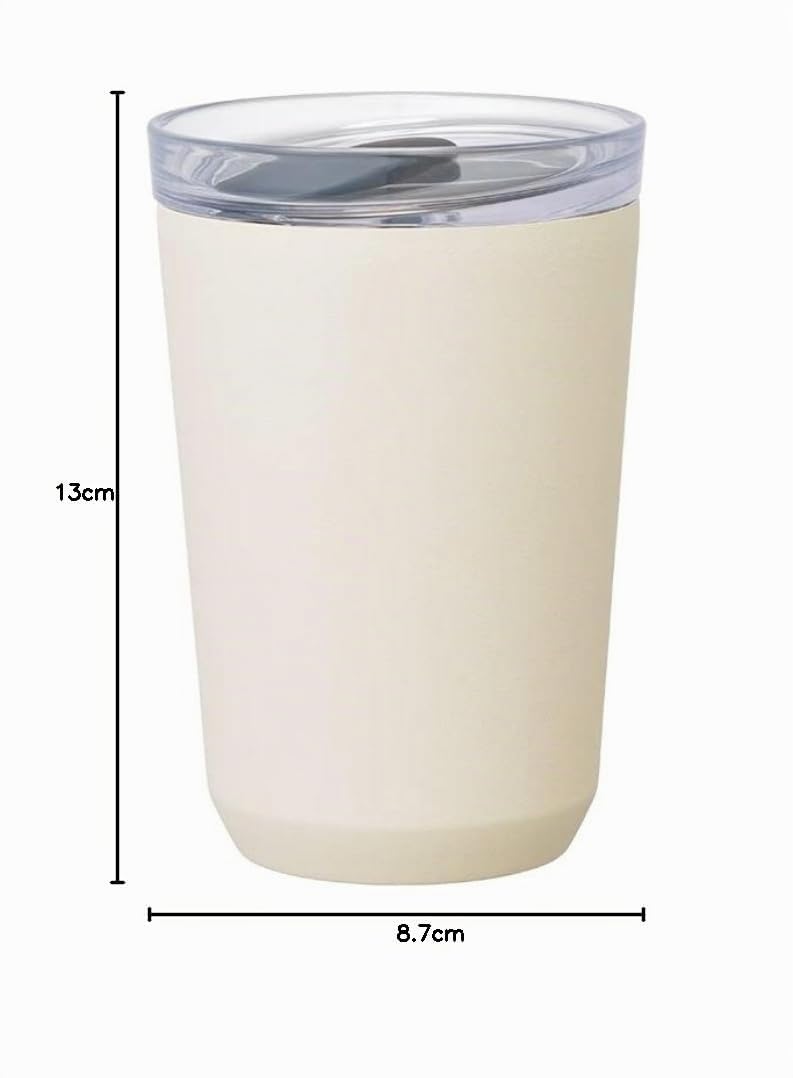 KINTO 20441 To-Go Trinkglas, 360 ml, Stopfen, Weiß