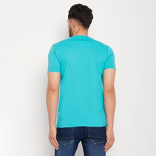Image of Duke Stardust Men Half Sleeve Cotton T-Shirt (1030 Sea Blue XXL)