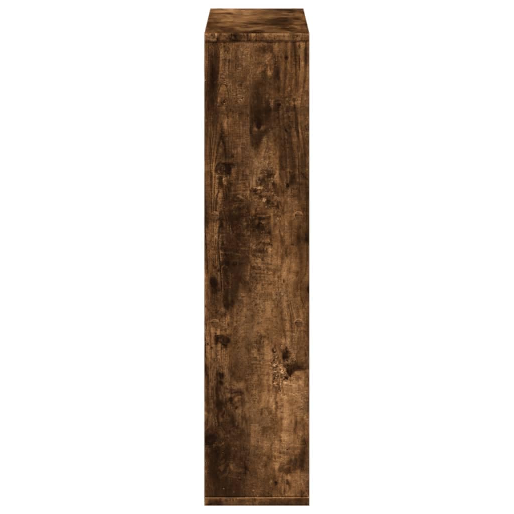 Regał na książki, dąb wędzony, wielofunkcyjny regał na książki do przechowywania, 63 x 20 x 90 cm, materiał drewnopochodny