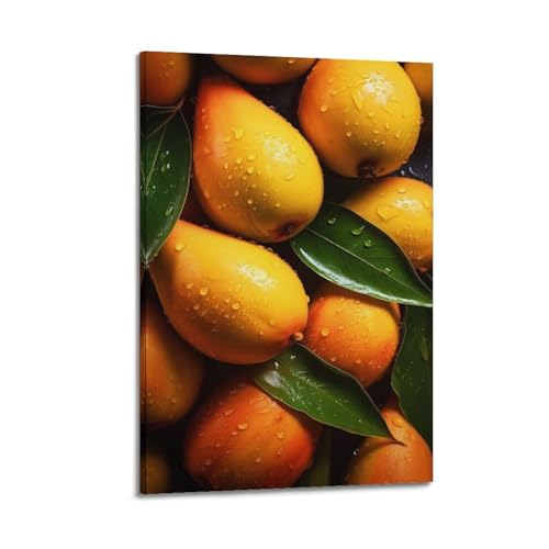 Impression sur toile de mangue 30x45cm pour sublimer la décoration murale d'une cuisine moderne