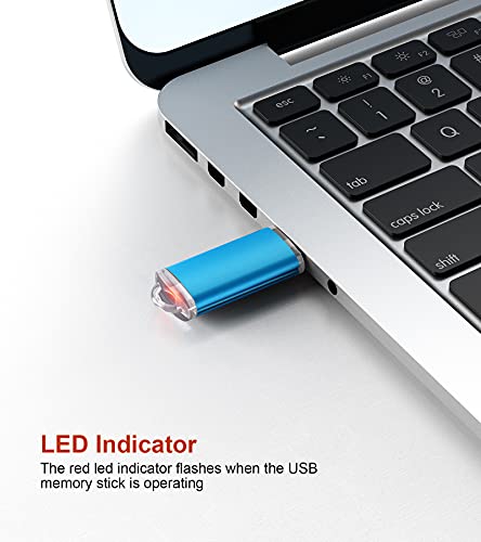 Topesel 128Gb Usb 3.0 Flash Drive High Speed 128G Thumb Drive Memory Stick Jump Drive 128G Usb Drive Zip Drive For Pc Laptops, Tablets, Tvs, Car Audio(Blue) #TOP3