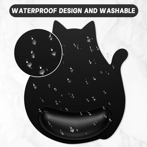 Tapis de souris amusant forme chat idée cadeau originale pour collègue bureau - 5