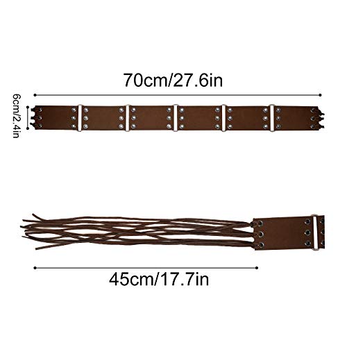 Vintage Fringed Knotted Belt Bohemia Wide Tassel Waist Bands for Women2