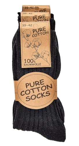 Chaussettes d'hiver pur coton homme femme douces et sans couture