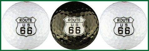 EnjoyLife Inc Route 66 Logo Golf Ball Gift Set