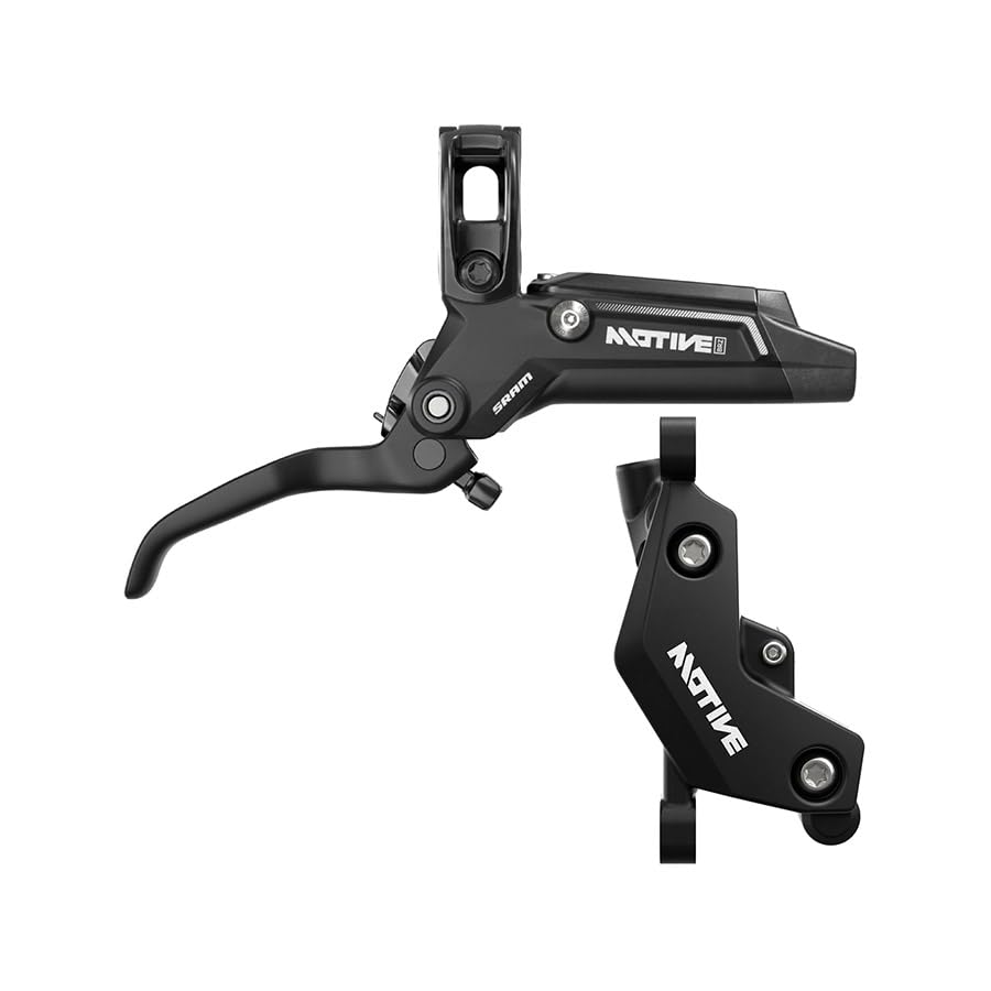 SRAM Motive Bronze V2 Freno a disco posteriore – Freno idraulico MTB resistente con leva in lega, porta spurgo, finitura anodizzata nera, tubo da 2000 mm, montaggio post 74 mm