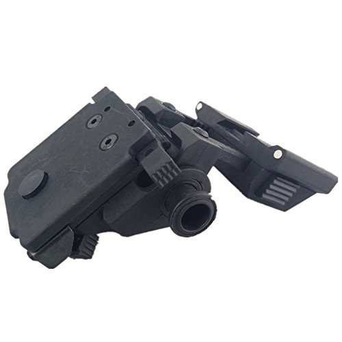 loglife Tactical Helmet Parts L4G24 NVG Mount 100% Plastic for PVS-15 PVS18 GPNVG18 Night Vision Cosplay No Function Black DE (Black)