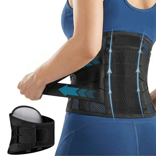 ANAMPION Faja Lumbar Hombre Mujer con Soporte Biónico
