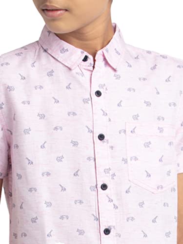 Image of Under Fourteen Only Solid Regular Fit Shirts for Boys