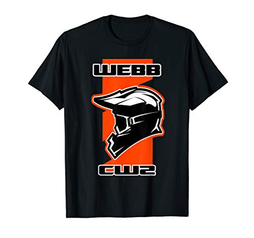 Webb Dirt Bike Racing Orange T-Shirt
