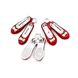 Red Ruby Slippers Charms 19mm Red Shoes Enamel Pendants For Jewelry Making (5)