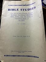 Bible Studies for use in Bible Schools, Prayer Meetings, Devotional Meetings, Bible Drills, and all class or individual study of the Bible B006YBO21M Book Cover