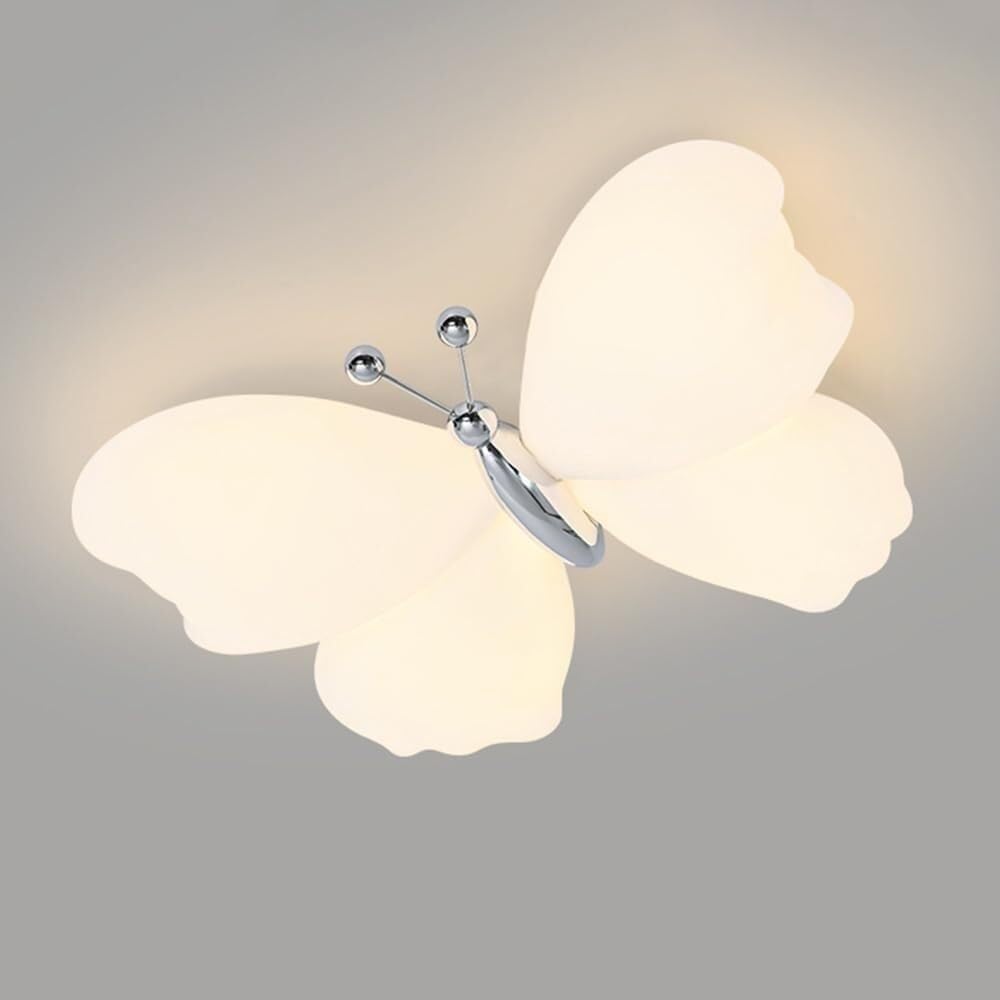 Modern LED Flush Mount Ceiling Lights Fixture, Nordic Minimalist White Acrylic Ceiling Lighting for Living Room Dining Room Study Bedroom Corridor(Silver)