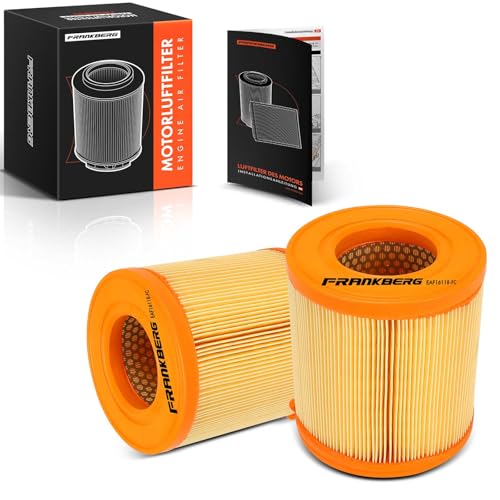 Frankberg 2x Engine Engine Air Filters Car Car Compatible with A6 4F2 2.4L-4.2L 2004-2011 A6 Allroad 4FH 2.7L-4.2L 2006-2011 A6 Avant 4F5 2.4L-4.2L 2004-2011 Replace# 4F0133843A