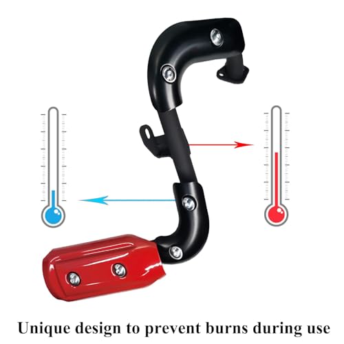 CT200U Upgrade Exhaust Pipe with Muffler Silencer Kit Chikia Replacement for Coleman CT200U CT200U-EX Axis M200 Mini Bike - Thumbnail 2